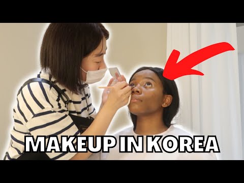 BLACK GIRL GETS MAKEUP DONE IN KOREA | Fail or Success?