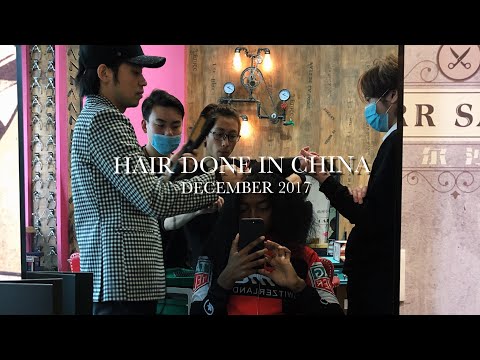 BLACK GIRL GETS HAIR DONE IN CHINA! (SUCCESS!!)| MARYJANEBYARM