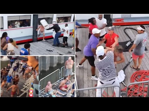 Urban Gossip TV -Viral Video Massive Brawl Breaks Out On Alabama Boat Dock Black Vs White!!